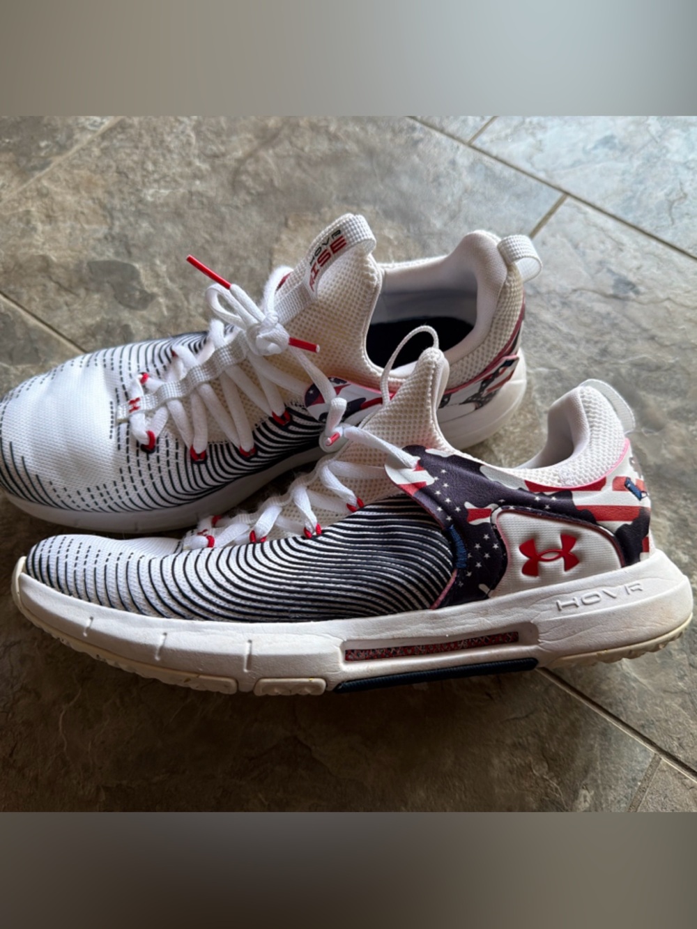 Under Armour HOVR Patriotic Athletic Sneakers